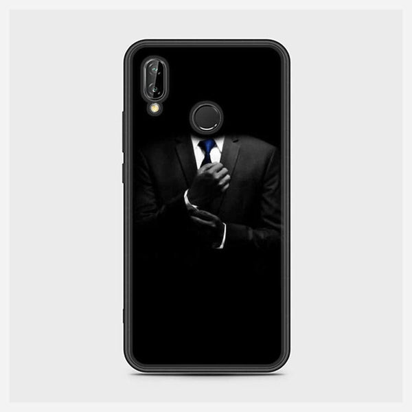 Huawei Nova 3i - Black Art Series - Premium Printed Glass soft Bumper shock Proof Case