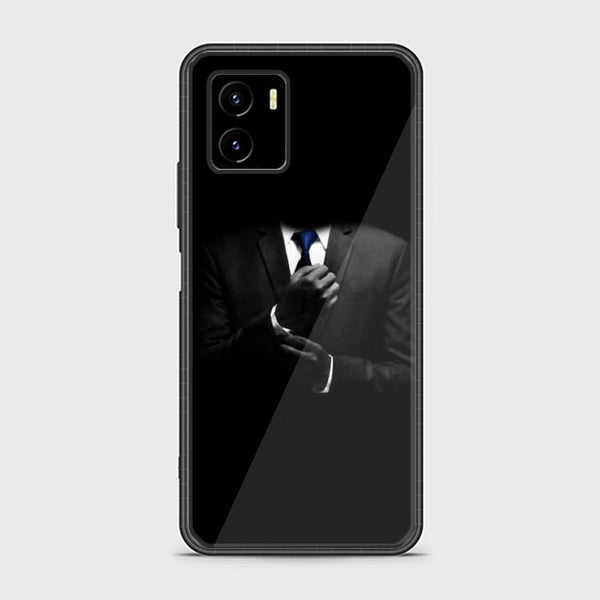 Vivo Y15c - Black Art Series Design 1 - Premium Printed Glass soft Bumper shock Proof Case CS-24854