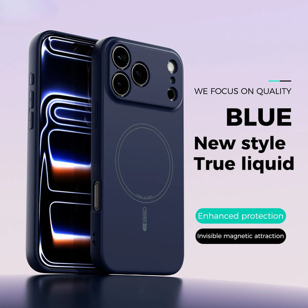 iPhone 17 Pro Max - Luxury Liquid Silicone NeoShell Magnetic Case Soft Touch Anti-Scratch Cover