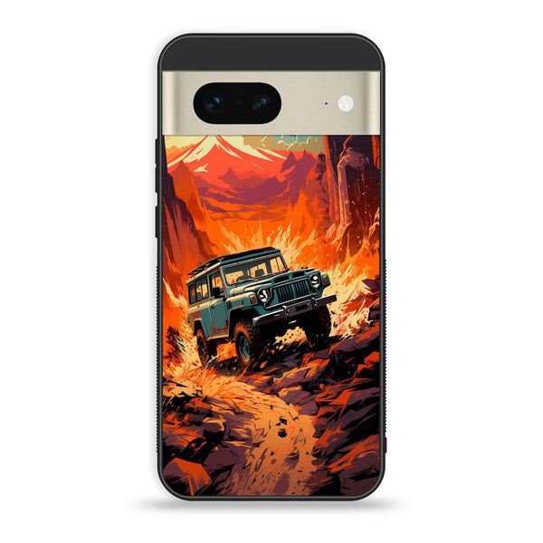 Google Pixel 7a  - Jeep Offroad - Premium Printed soft Bumper Shock Proof Case CS-39564
