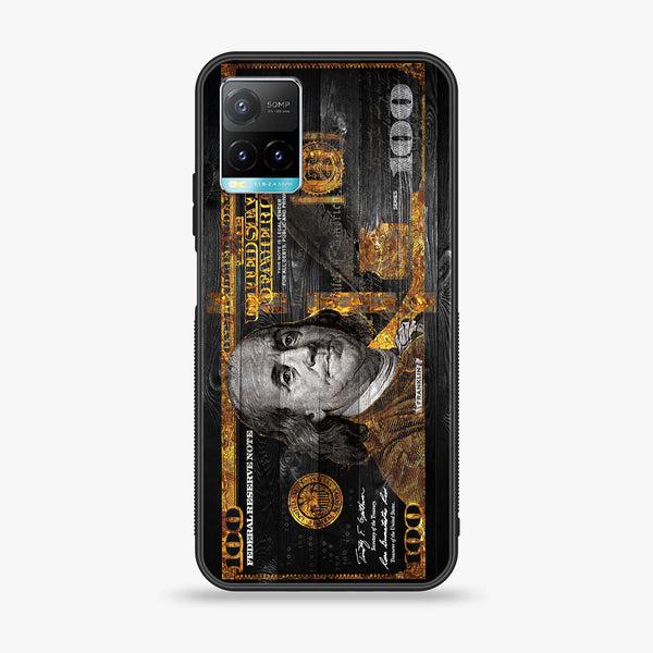 Vivo Y21 4G/ Y33s/ Y21s/ Y21A/ Y21T/Y33T - Dollar Series - Premium Printed Glass soft Bumper shock Proof Case CS-26793