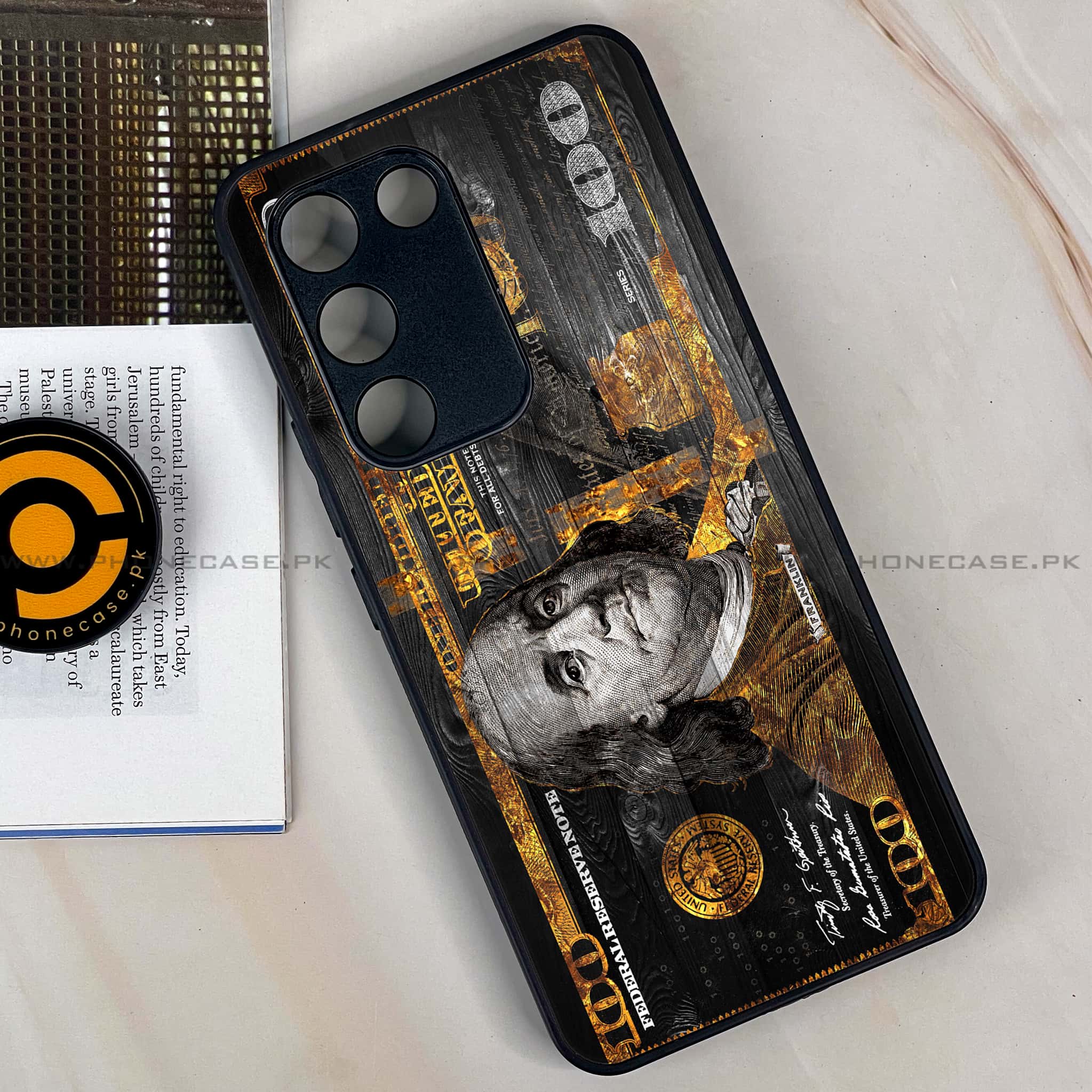 Vivo Y200e - Dollar Series - Premium Metal Printed soft Bumper shock Proof Case