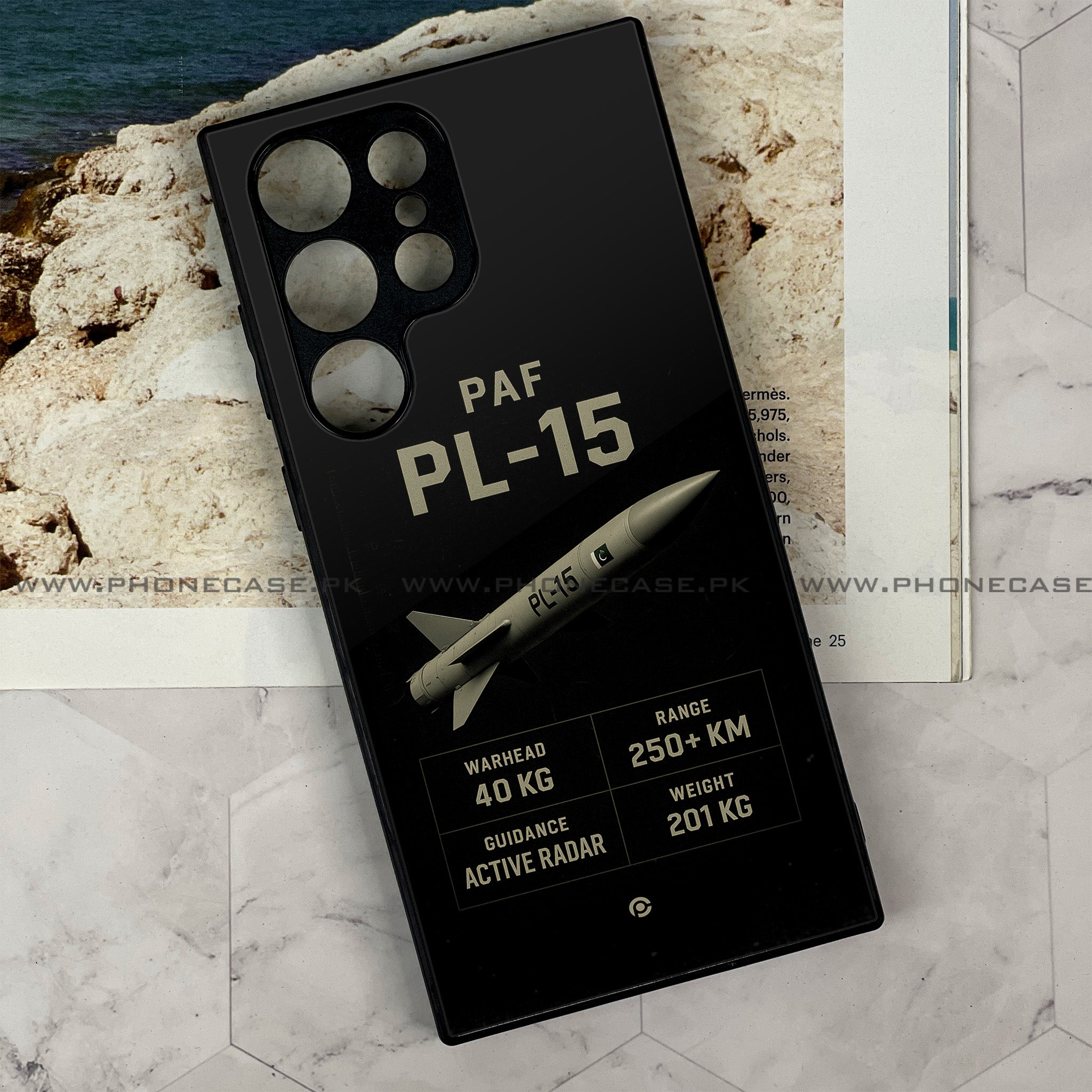 Samsung Galaxy S24 Ultra - PAF Jet Series - Premium Printed Metal soft Bumper shock Proof Case