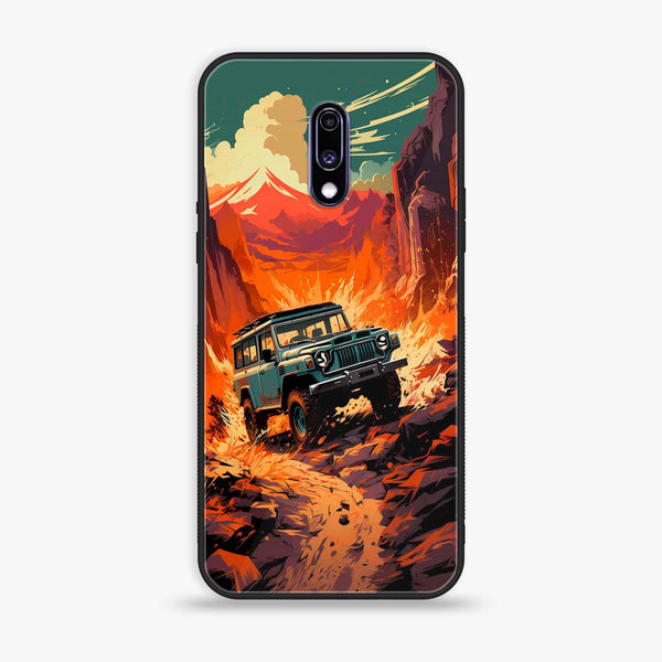 OnePlus 7 - Jeep Offroad - Premium Printed Glass soft Bumper Shock Proof Case