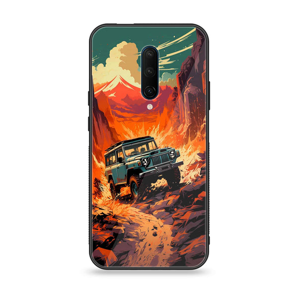 OnePlus 7 Pro - Jeep Offroad - Premium Printed Glass soft Bumper Shock Proof Case