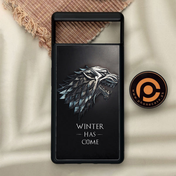 Google Pixel 6 - Winter Has Come Got - Premium Metal Printed Soft Bumper Shock Proof Case