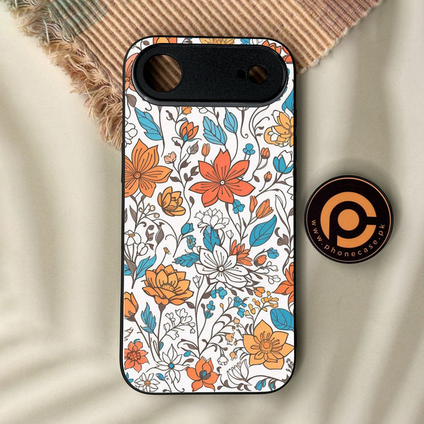 iPhone Air - Floral Series Design 9 - Premium Metal Printed Soft Bumper Shock Proof Case