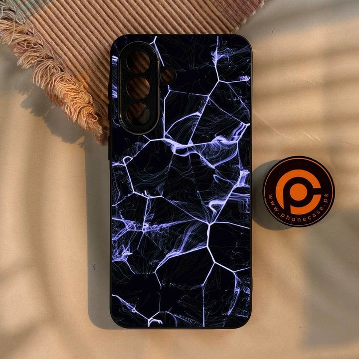 Samsung Galaxy A57 5G - Black Marble Design 10 - Premium Metal Printed Soft Bumper Shock Proof Case