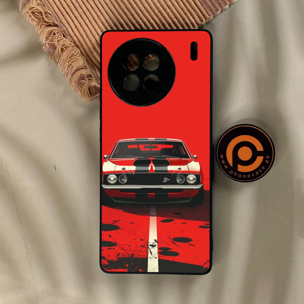 Vivo X90s - Classic Racer Vibes - Premium Metal Printed Soft Bumper Shock Proof Case