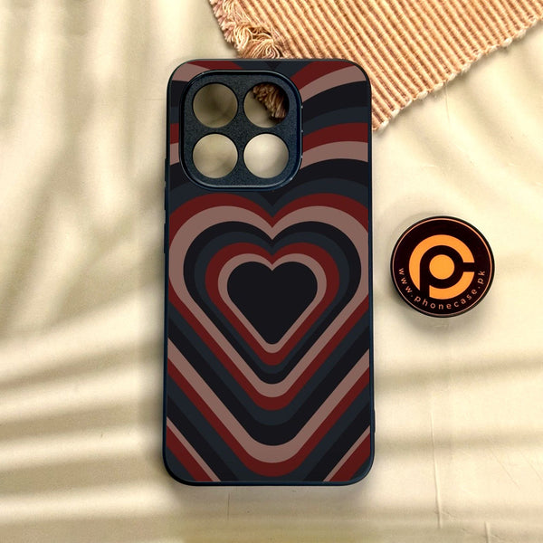 Xiaomi 15T - Heart 2.0 Design 4 - Premium Metal Printed Soft Bumper Shock Proof Case