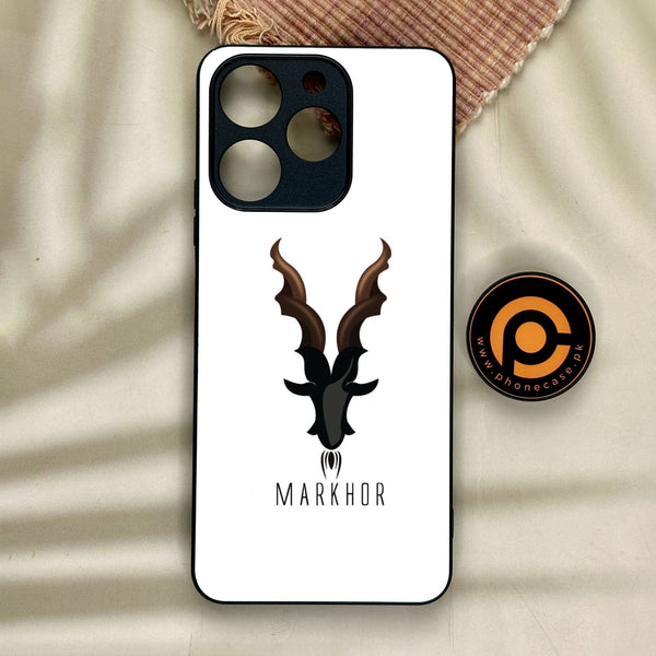 Realme Note 70 - Markhor Design 2 - Premium Metal Printed Soft Bumper Shock Proof Case