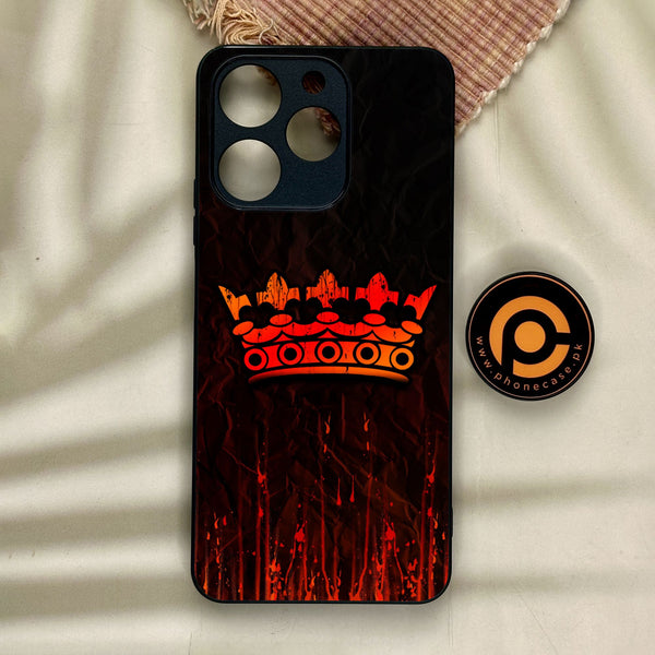 Realme Note 70 - King Design 4 - Premium Metal Printed Soft Bumper Shock Proof Case