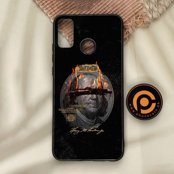 Honor 9X Lite - Dollar Design 10 - Premium Metal Printed Soft Bumper Shock Proof Case