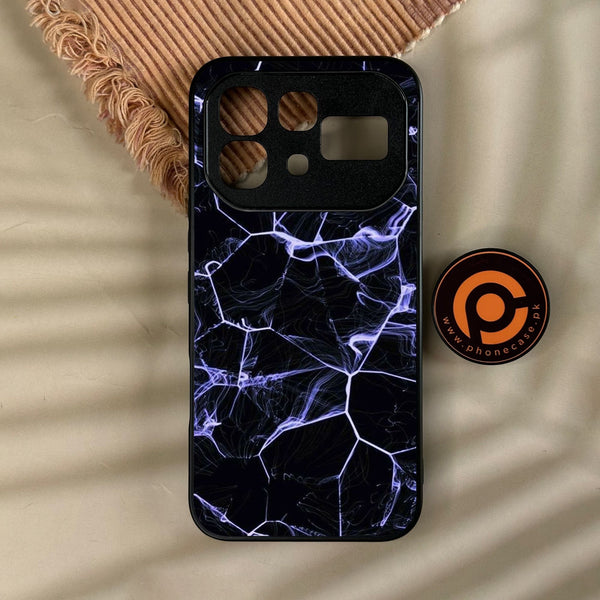 Infinix Note 60 - Black Marble Design 10 - Premium Metal Printed Soft Bumper Shock Proof Case