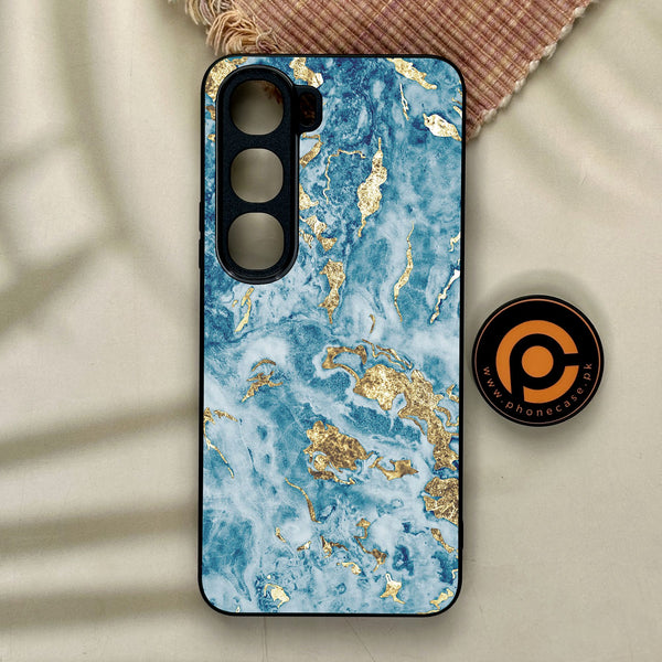 Vivo Y21d - Blue 2.0 Design 7 - Premium Metal Printed Soft Bumper Shock Proof Case