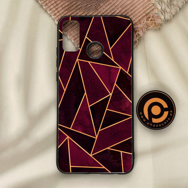 Honor 9X Lite - Geometric Design 7 - Premium Metal Printed Soft Bumper Shock Proof Case