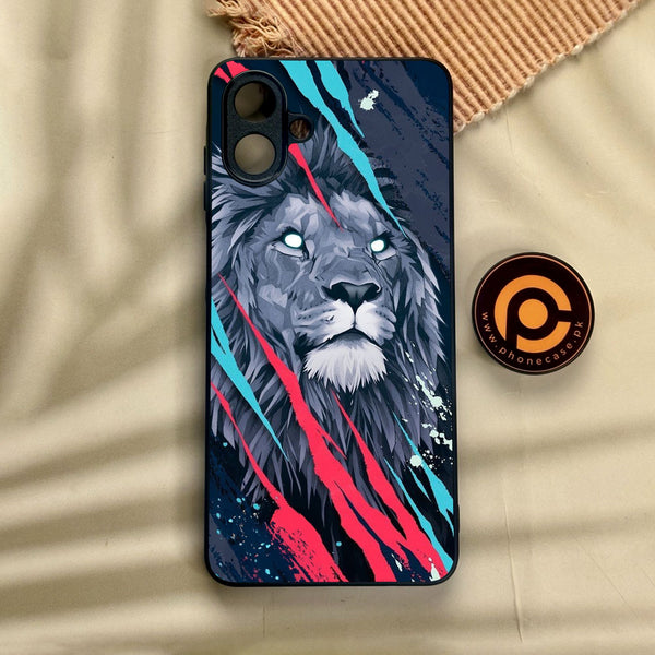 Samsung Galaxy A07 - Abstract Animated Lion - Premium Metal Printed Soft Bumper Shock Proof Case