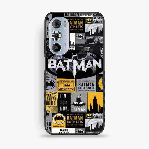 Motorola Edge 30 Pro - The Gotham Collage - Premium Metal Printed Soft Bumper Shock Proof Case