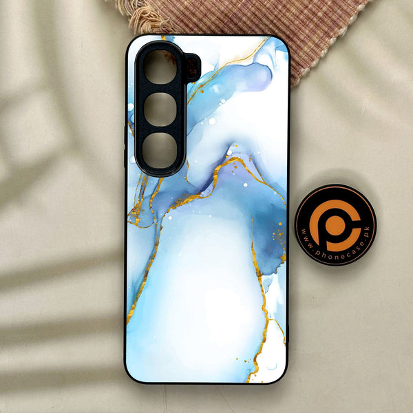 Vivo Y21d - Blue 2.0 Design 6 - Premium Metal Printed Soft Bumper Shock Proof Case