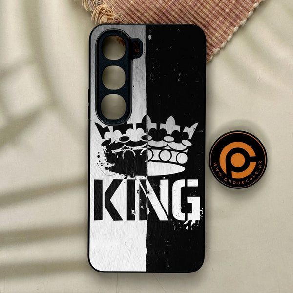 Vivo Y21d - King Design 7 - Premium Metal Printed Soft Bumper Shock Proof Case