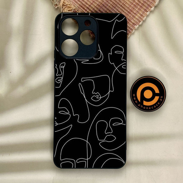 Realme Note 70 - Girls Design 4 - Premium Metal Printed Soft Bumper Shock Proof Case