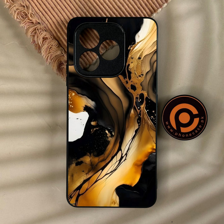 Honor X8d - Liquid 2.0 Design 10 - Premium Metal Printed Soft Bumper Shock Proof Case
