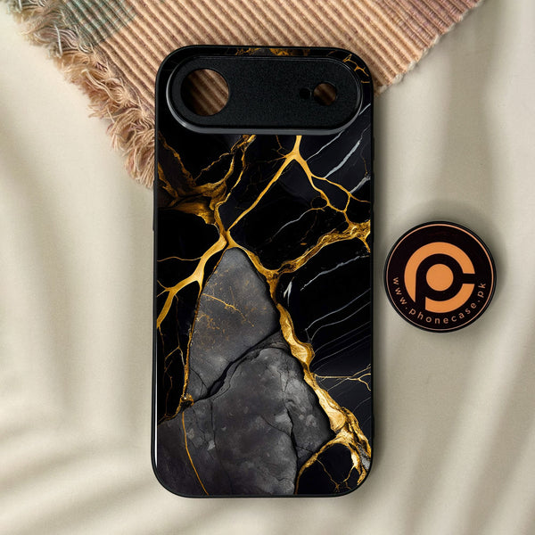 iPhone Air - Liquid Marble Design 6 - Premium Metal Printed Soft Bumper Shock Proof Case