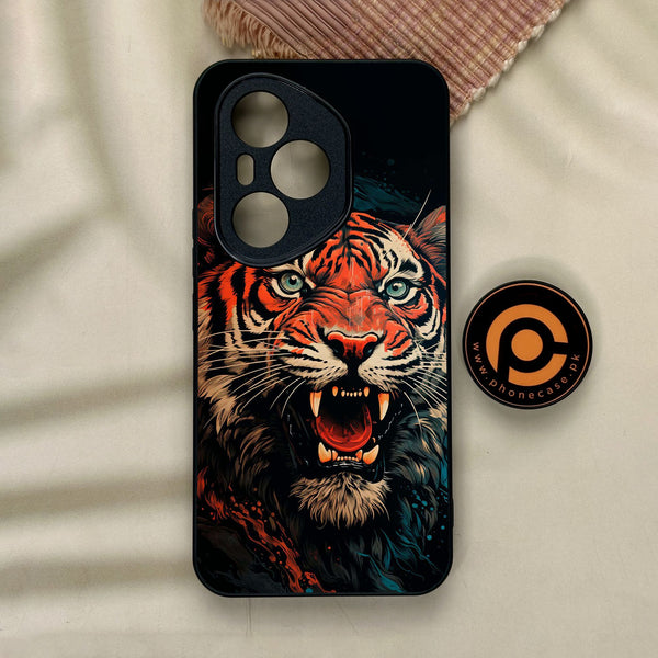 Honor 400 Pro - Tiger 2.0 Design 3 - Premium Metal Printed Soft Bumper Shock Proof Case