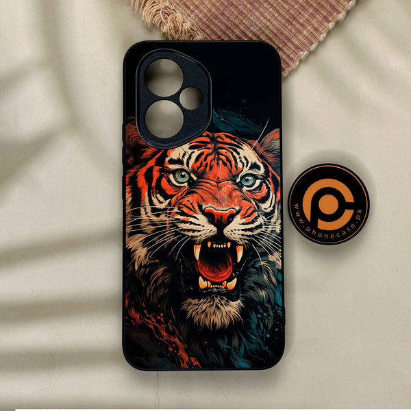 Honor 400 - Tiger 2.0 Design 3 - Premium Metal Printed Soft Bumper Shock Proof Case