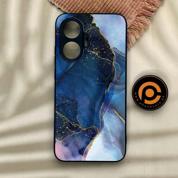 Xiaomi Redmi Turbo 4 Pro - Blue Marble Design 7 - Premium Metal Printed Soft Bumper Shock Proof Case