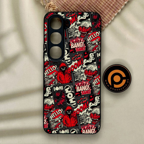 Vivo Y21d - Boom Red - Premium Metal Printed Soft Bumper Shock Proof Case