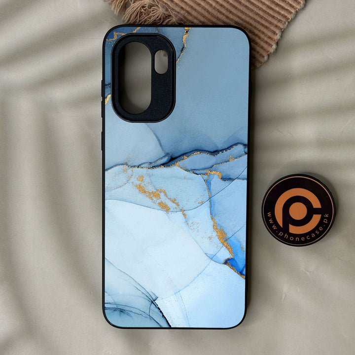 OnePlus Ace 6 - Blue Marble Design 8 - Premium Metal Printed Soft Bumper Shock Proof Case