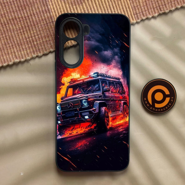 Xiaomi Redmi A7 Pro - Racing Design 2 - Premium Metal Printed Soft Bumper Shock Proof Case