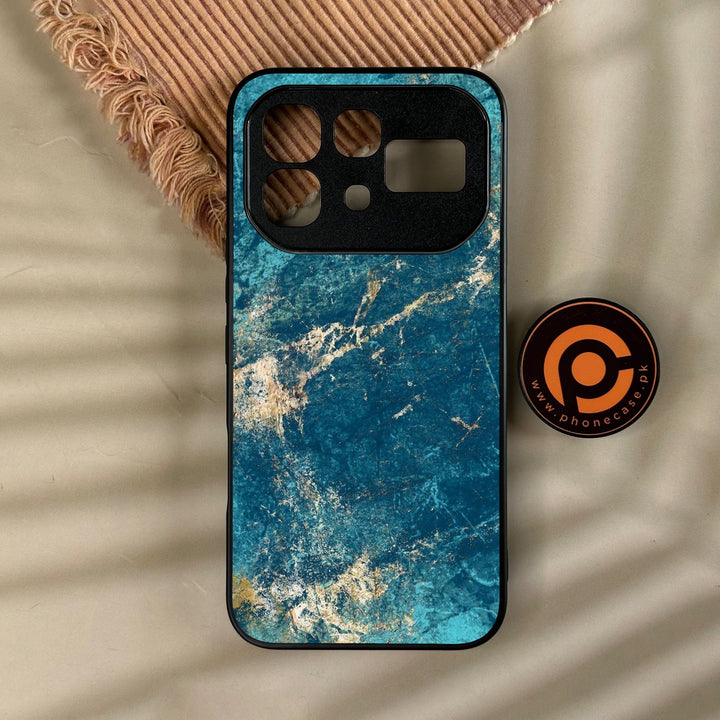 Infinix Note 60 Pro - Blue 2.0 Design 9 - Premium Metal Printed Soft Bumper Shock Proof Case