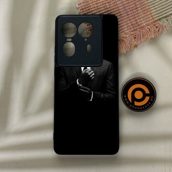 Motorola Edge 50 Ultra - Black Art Design 1 - Premium Metal Printed Soft Bumper Shock Proof Case