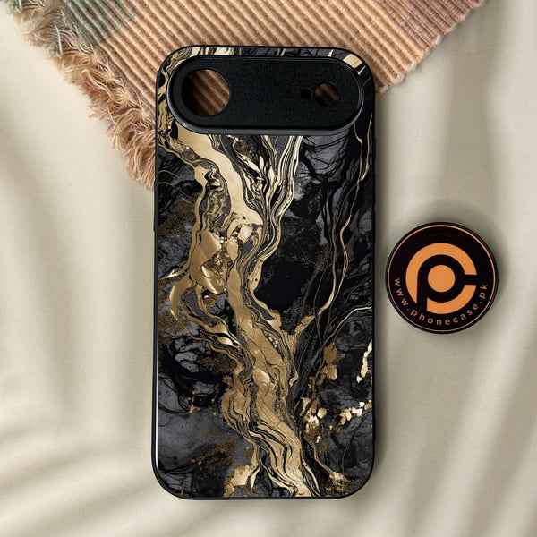 iPhone Air - Liquid Marble Design 9 - Premium Metal Printed Soft Bumper Shock Proof Case