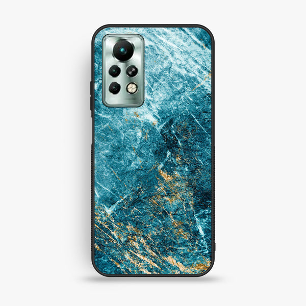 Infinix Note 11 Pro - Blue 2.0 Design 10 - Premium Metal Printed Soft Bumper Shock Proof Case