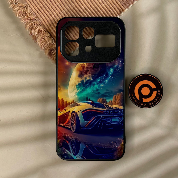 Infinix Note 60 - Racing Design 5 - Premium Metal Printed Soft Bumper Shock Proof Case