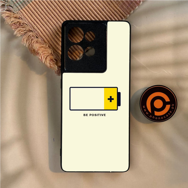Motorola Edge 50 - Be Positive Design - Premium Metal Printed Soft Bumper Shock Proof Case