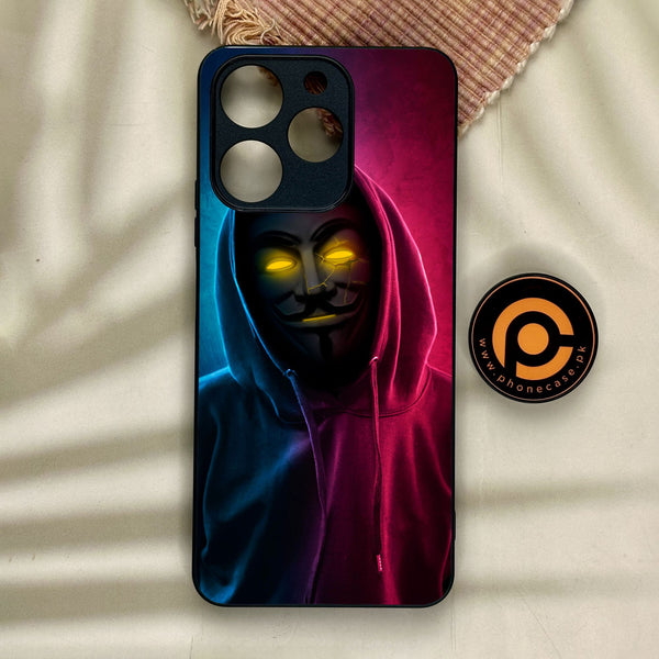 Realme Note 70 - Anonymous 2.0 Design 2 - Premium Metal Printed Soft Bumper Shock Proof Case