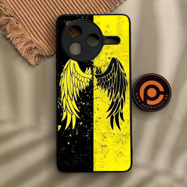 Xiaomi Redmi K80 - Angel 2.0 Design 1 - Premium Metal Printed Soft Bumper Shock Proof Case