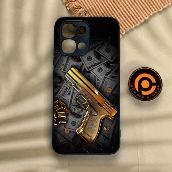 Oppo A6 Pro - Dollar Design 7 - Premium Metal Printed Soft Bumper Shock Proof Case