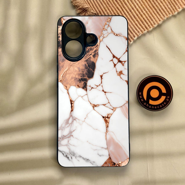 Vivo V60 Lite  - Liquid Marble Design 5 - Premium Metal Printed Soft Bumper Shock Proof Case