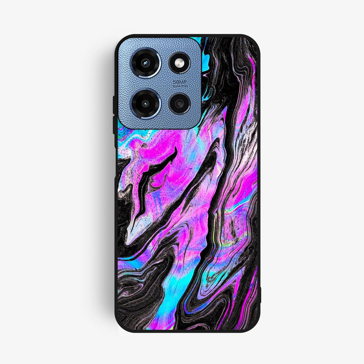 Motorola G Power 2025 - Cosmic Inferno - Premium Metal Printed Soft Bumper Shock Proof Case
