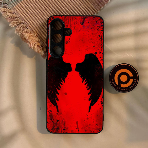 Galaxy S25 Plus - Angel 2.0 Design 3 - Premium Metal Printed Soft Bumper Shock Proof Case