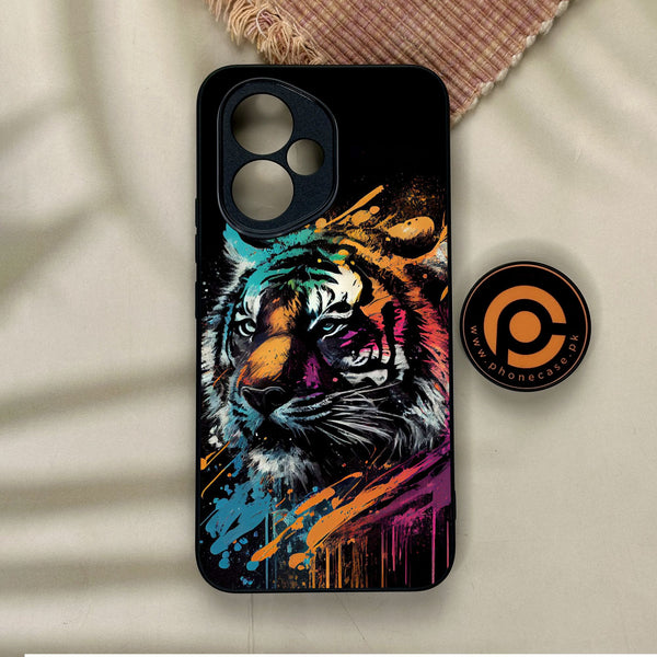Honor 400 - Tiger 2.0 Design 9 - Premium Metal Printed Soft Bumper Shock Proof Case