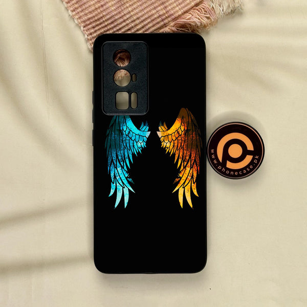 Xiaomi Redmi K60 Pro - Angel 2.0 Design 8 - Premium Metal Printed Soft Bumper Shock Proof Case