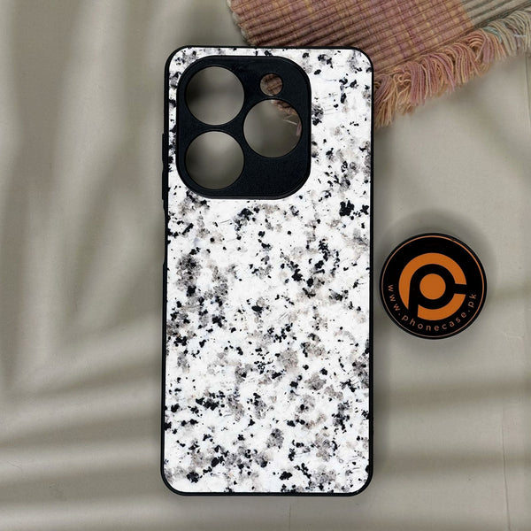 Infinix Smart 10 HD - White Design 9 - Premium Metal Printed Soft Bumper Shock Proof Case