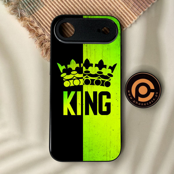 iPhone Air - King Design 3 - Premium Metal Printed Soft Bumper Shock Proof Case