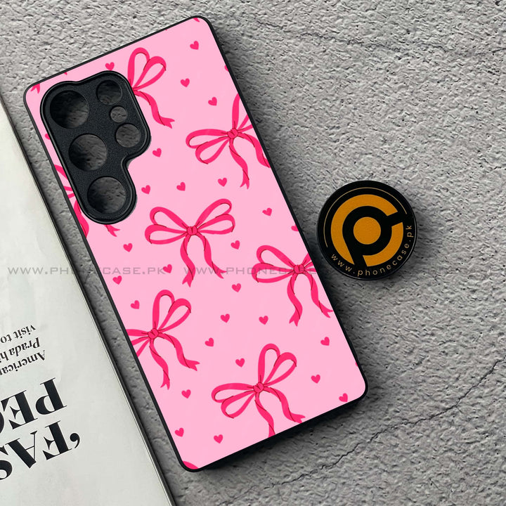 Pink Bow Bliss - Premium Metal Phone Case All Models